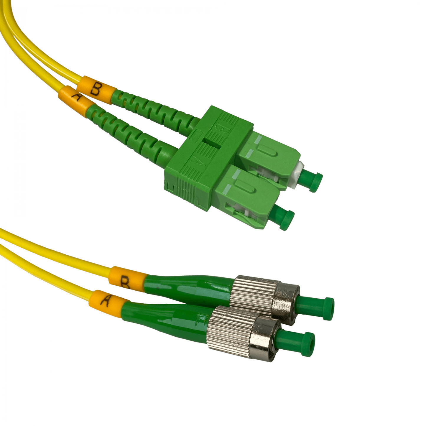 JFSAH2 Latiguillo de Fibra Óptica Duplex Monomodo SM SC/APC-FC/APC 2m 9/125um 3mm
