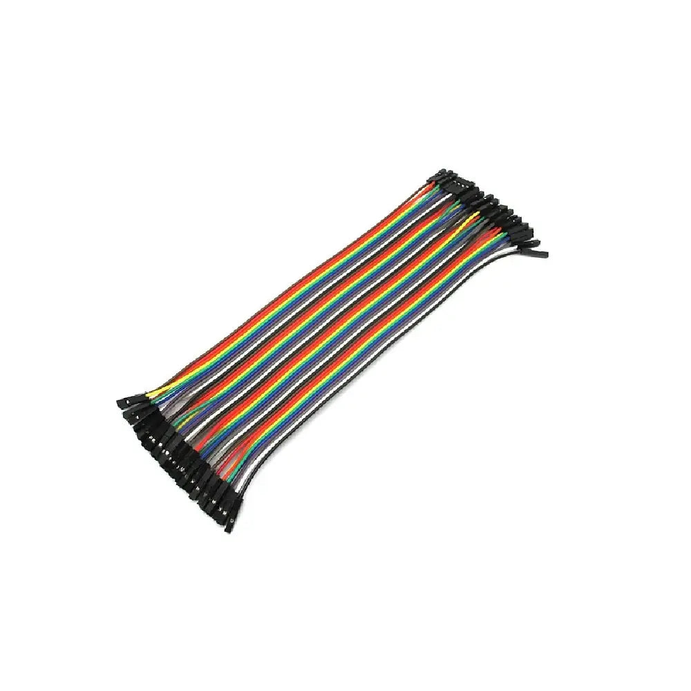 Juego de Cables Dupont Conectores Hembra-Hembra 200mm, Presentación 40 Piezas