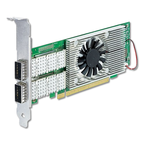 Tarjeta de Red PCIe 100GbE Dual QSFP28 PLANET ENW-2QSFP28 (Intel)