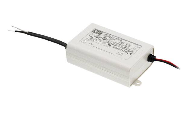 Driver LED plástico PFC 25W PCD-25 - 90 a 135VAC - 1050mA (comúnmente usado)