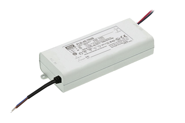 Driver LED plástico corriente PFC 40W PLD-40 - 700mA (comúnmente usado)