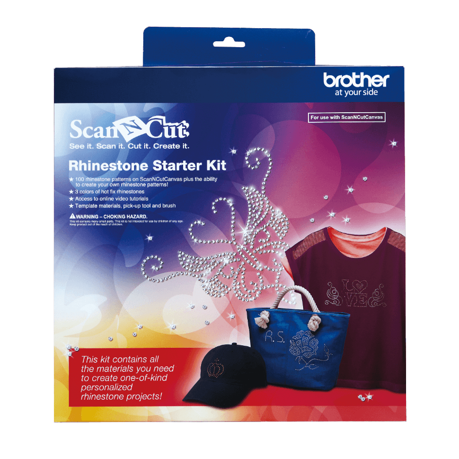 CARSKIT1. BROTHER Set de strass o pedrería para plotter de corte ScanNcut2, especial para aplicaciones de rhinestone.