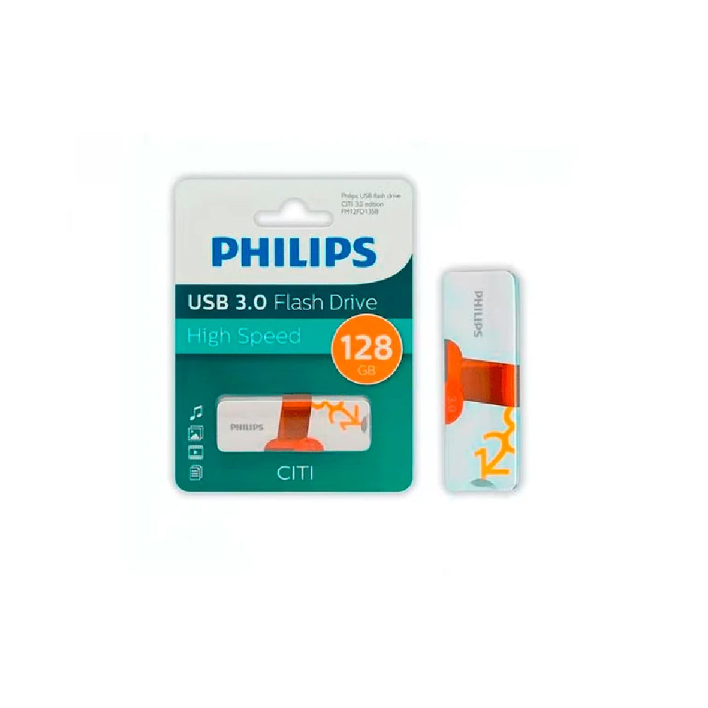 Unidad de Almacenamiento Portátil Citi Capacidad 128GB Interfaz USB 3.0 – Philips