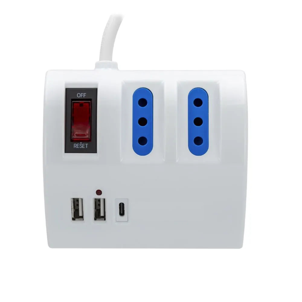 Extensión Escritorio con Puertos USB de 2m – Macrotel