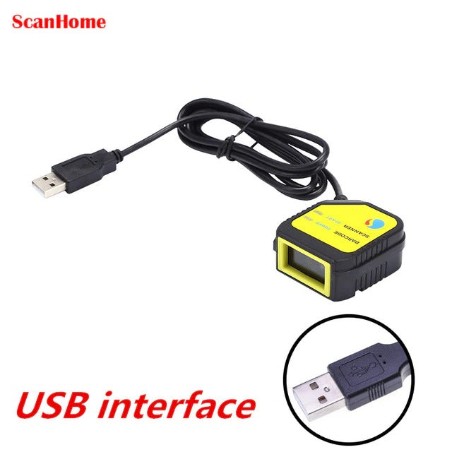Escáner de Códigos de Barras y QR con Interfaz USB