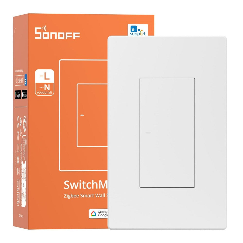 Conmutador Zigbee Sin Línea Neutra Sonoff SwitchMan ZBM5 1 Vía