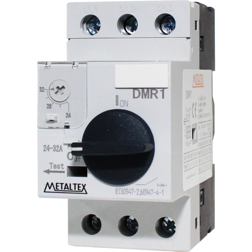 Guardamotor para maniobra y protección rotativo rangos 0.1 a 32A serie DRM1 - 1 ~ 1.6A