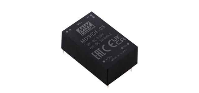 Conversor DC-DC modular médico 3W MDS/MDD03 - 18 a 75VDC - 15V