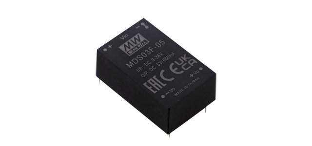 Conversor DC-DC modular médico 3W MDS/MDD03 - 18 a 75VDC - ±15V