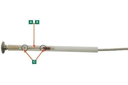 Hilo Fusible Positrol, Estilo Universal, Velocidad estandar de S&C (TCC No. 123-6) 584 mm. Longitud - 2A