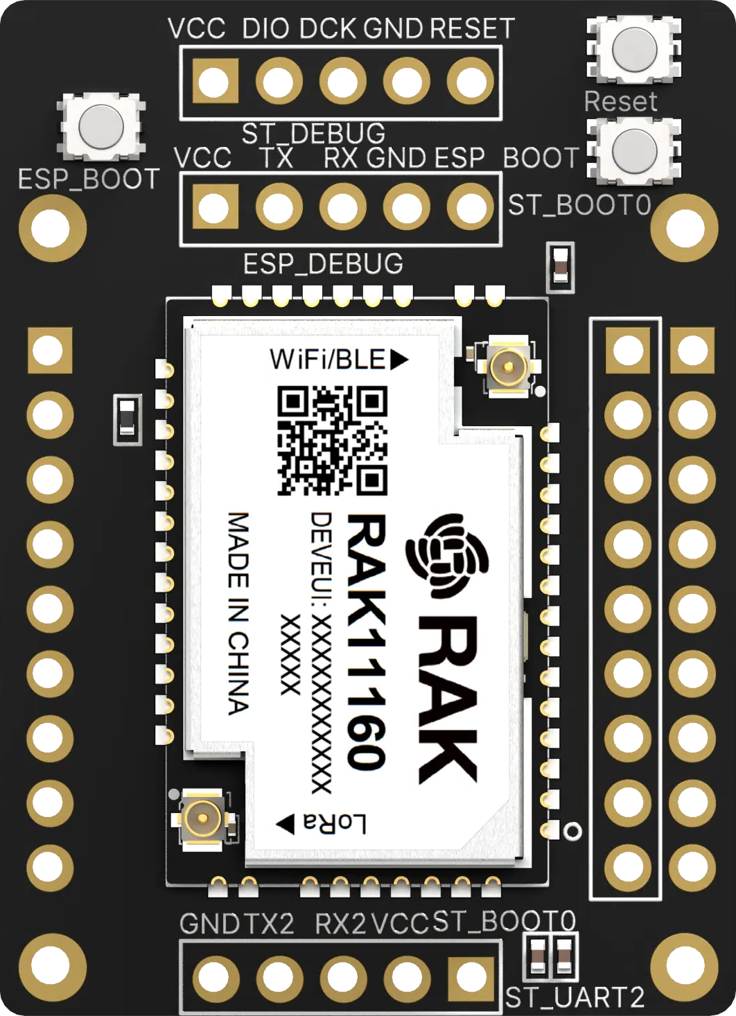 RAK11160 Breakout Board RAK11161 - Soldados (soldered)
