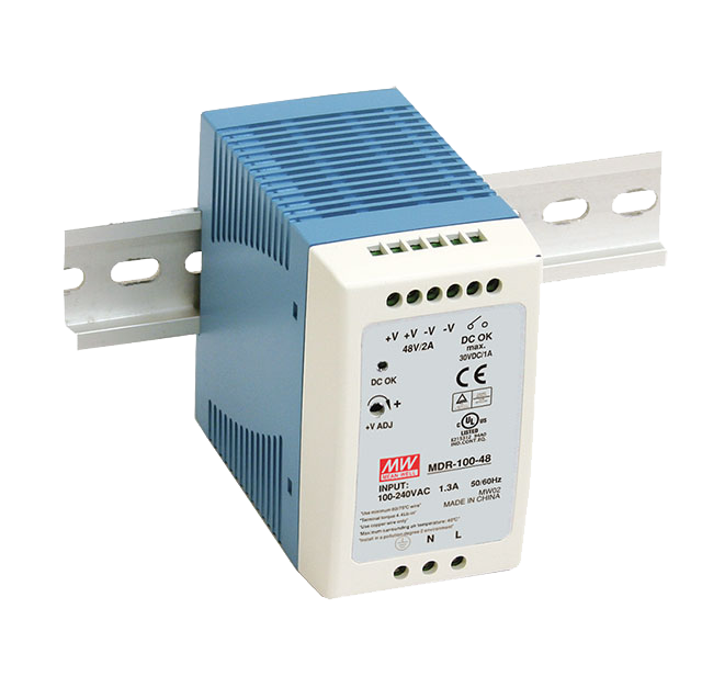 Fuente de poder Riel DIN 100W plástico MDR-100 - 24V