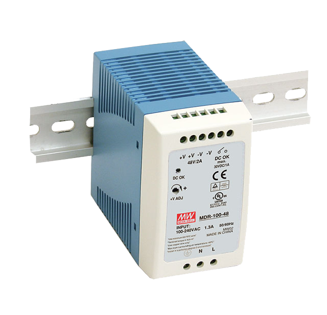 Fuente de poder Riel DIN 100W plástico MDR-100 - 48V