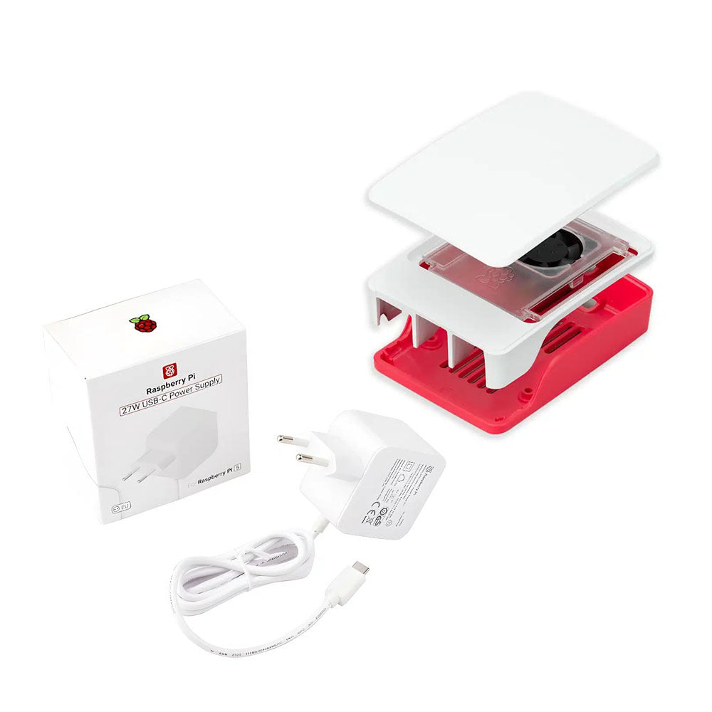 Paquete Gabinete y Dispositivo de Carga Originales para Raspberry Pi 5
