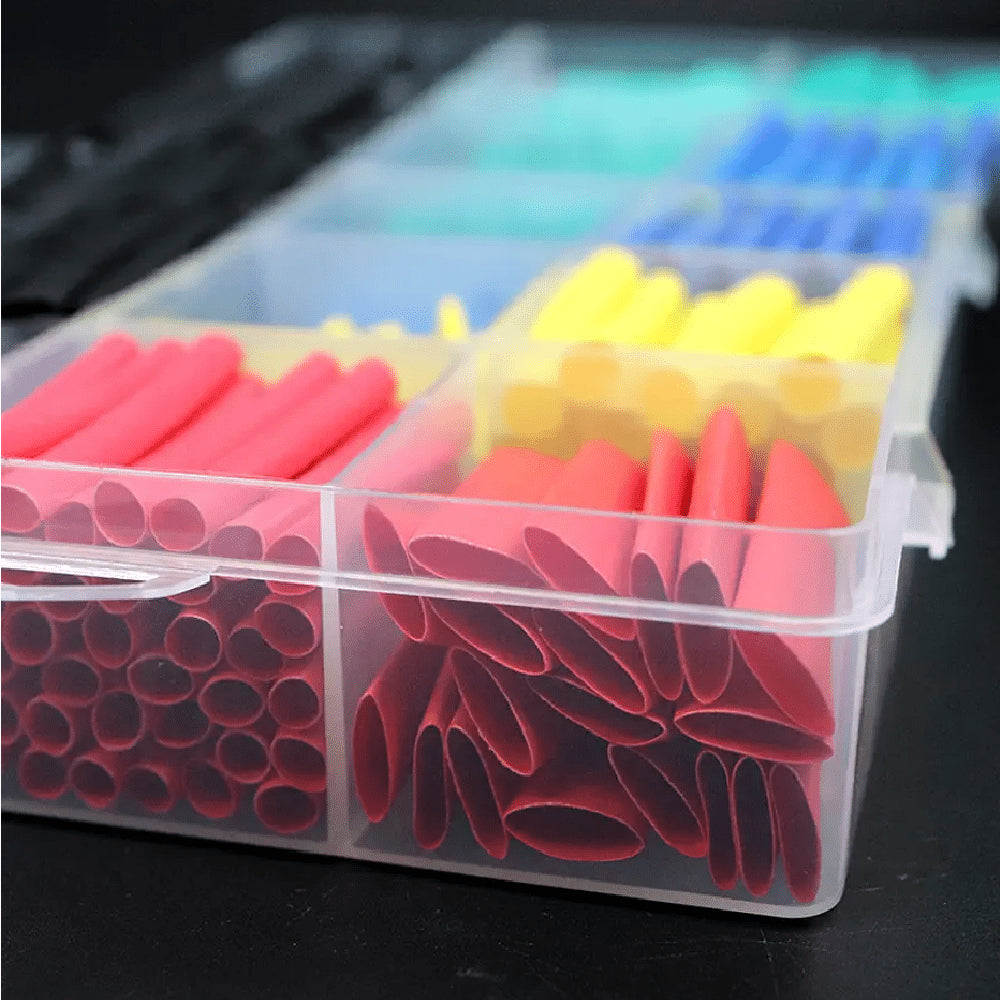 Juego Tubería Termocontráctil Variados Colores 530 Piezas