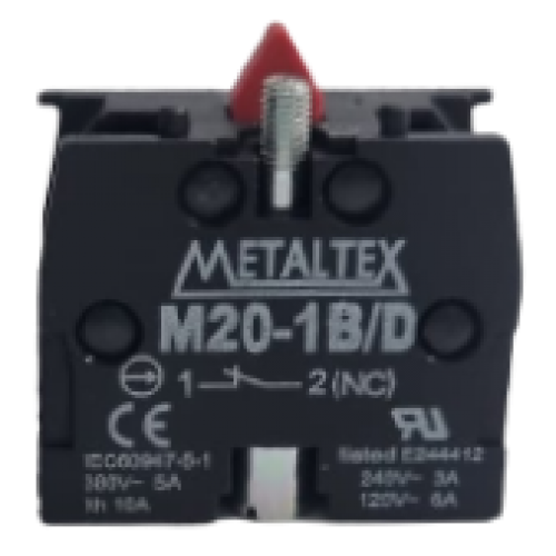 Bloque de contacto adicional para botón M20/P20 - 1NC
