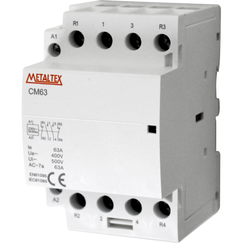 Contactor Modular bobina 230VAC 63A Serie CM63 - 2 Polos - 2NA - NO