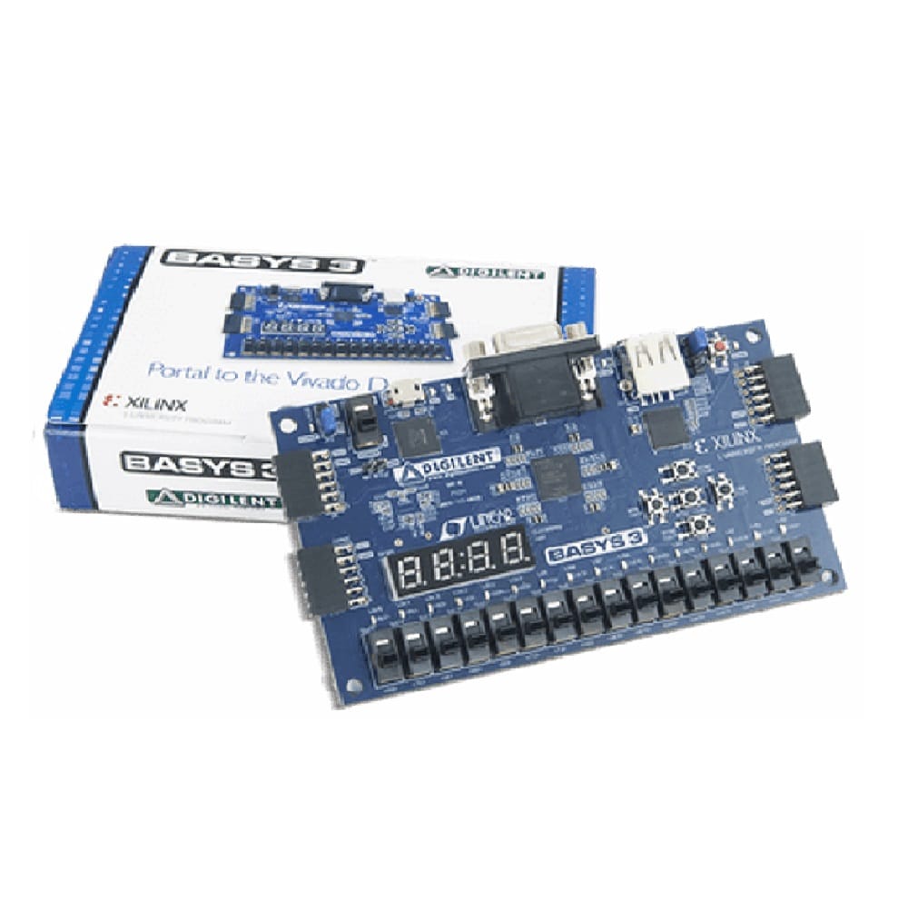 Placa de lógica programable Digilent Basys3 con FPGA Artix-7