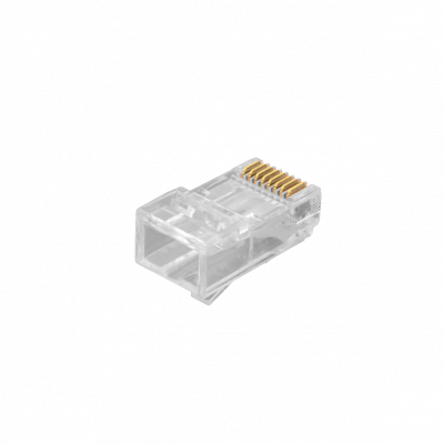 RJ6EZ XINTYLINK Bolsa con 50 Conectores RJ45 CAT6 UTP EZ de 3 Piezas con Orificios Pasantes de 1,1mm