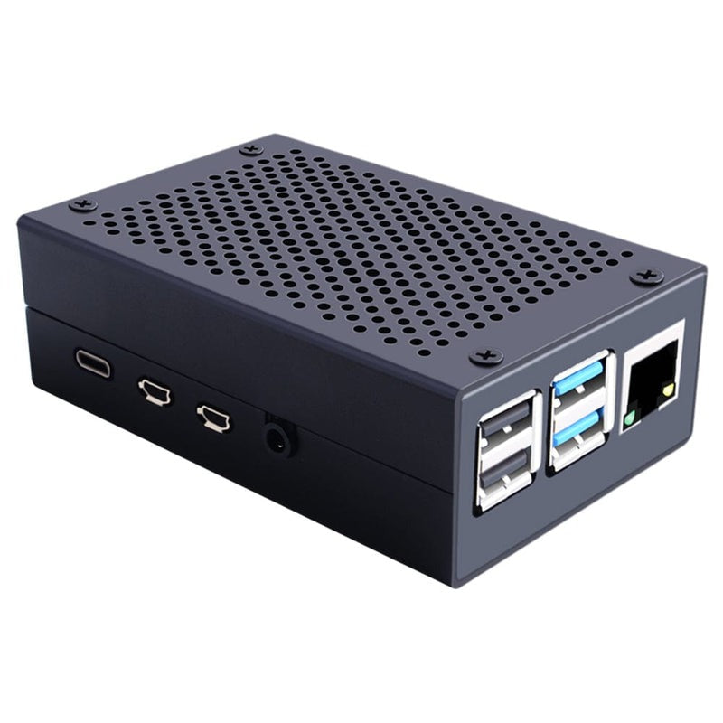 Carcasa Metálica para Raspberry Pi 4 B Equipada con Sistema de Refrigeración