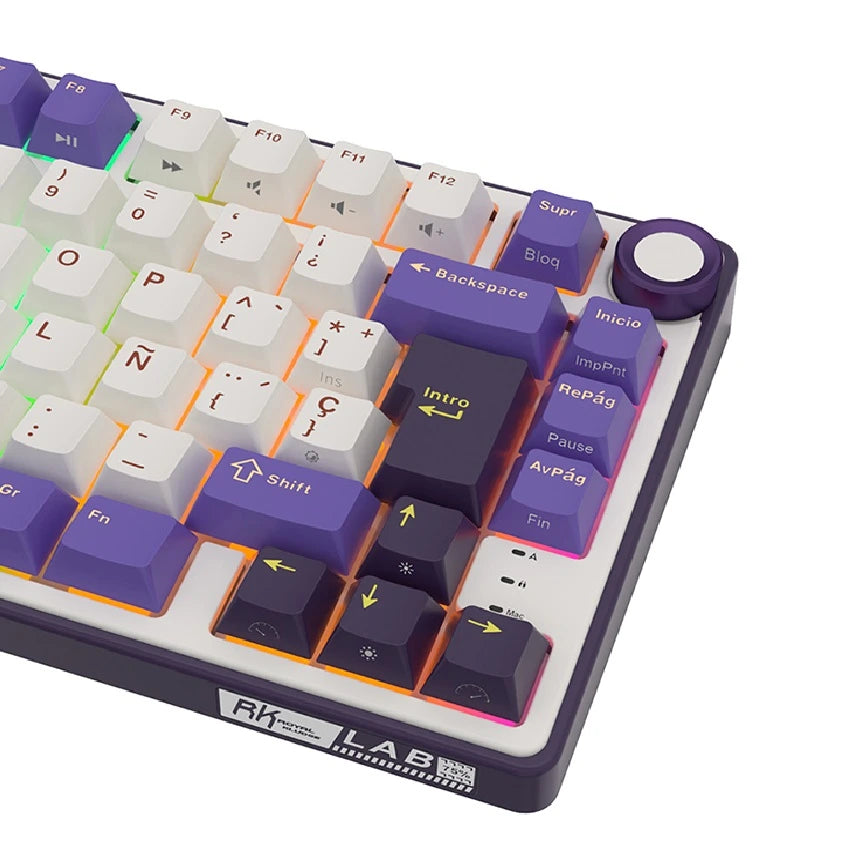 Teclado Electromecánico RK R75 Distribución Española 75% Blackberry – Royal Kludge