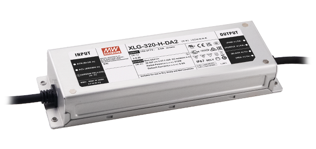 Driver LED metal de potencia DALI-2 PFC 320W XLG-320-DA2 - 1400mA