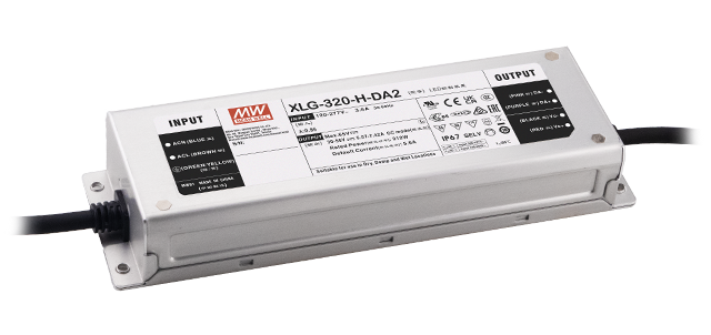 Driver LED metal de potencia DALI-2 PFC 320W XLG-320-DA2 - 5600mA