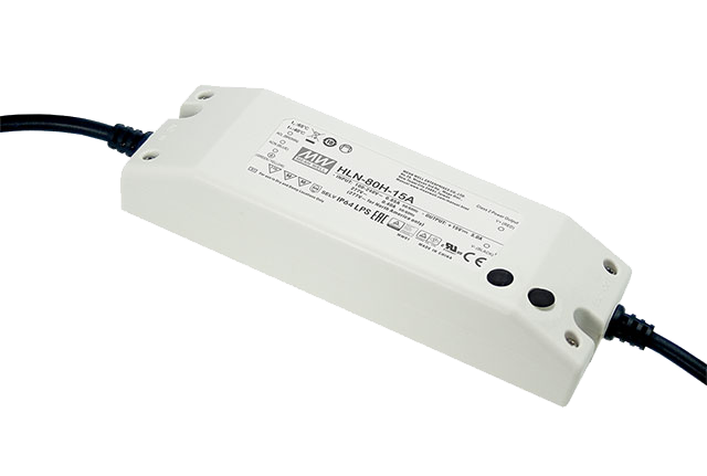Driver LED plástico voltaje PFC 80W HLN-80H - A - Ajuste Potenciómetro (Io) - 30V