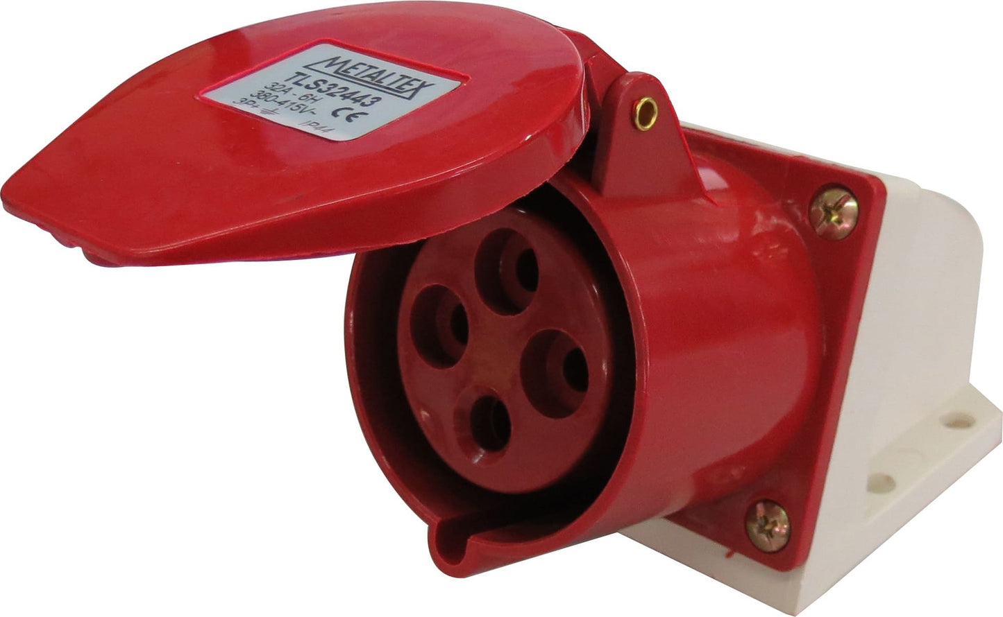 Enchufe industrial hembra sobrepuesto 380 a 415VAC 16 a 125A serie TLS - 32A - 3P+T