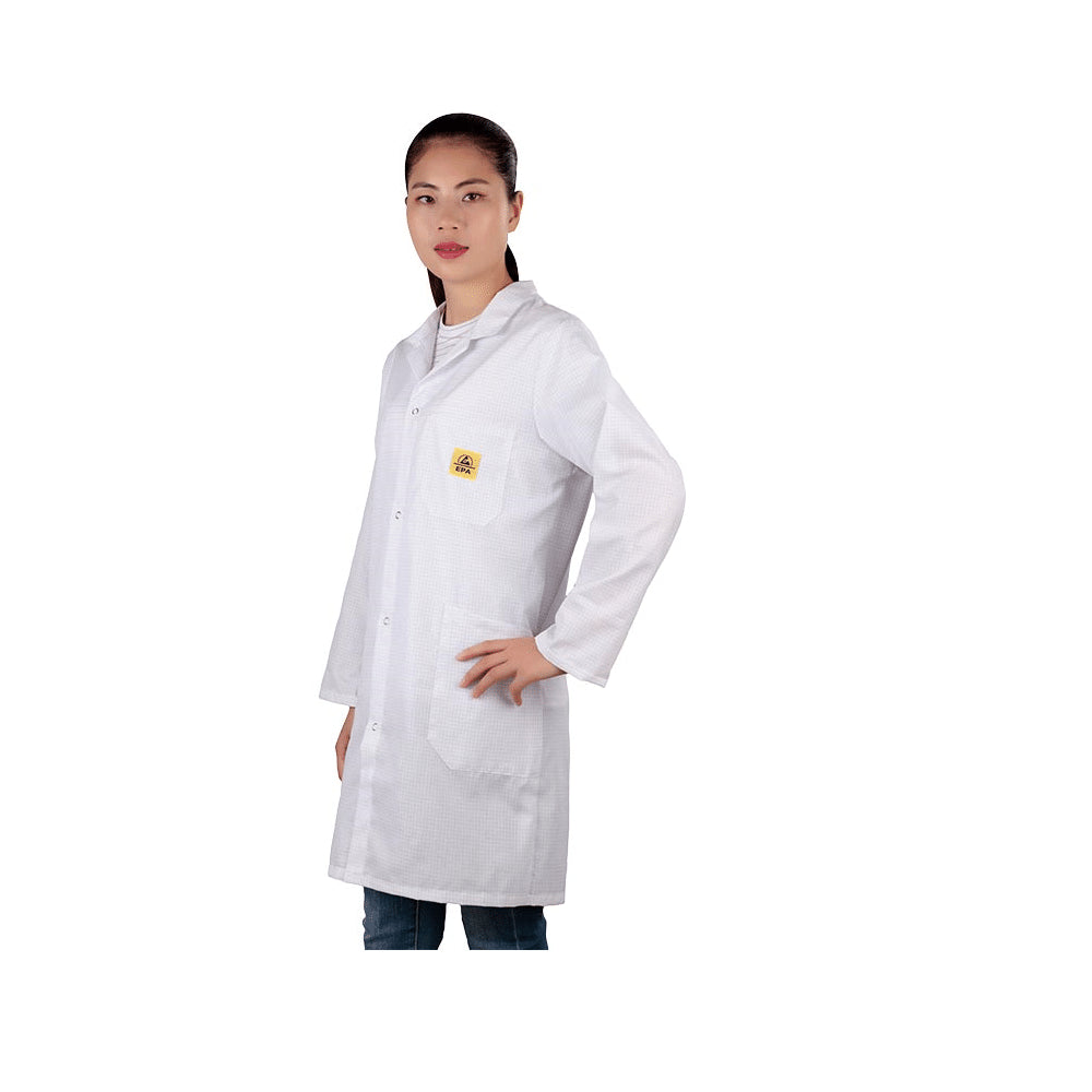 Bata de protección ESD – Dimensión XL Color Blanco