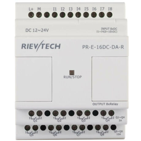 Módulo de expansión DC Rievtech 8 entradas y 8 salidas relé o transistor - 8 salidas transistor PNP
