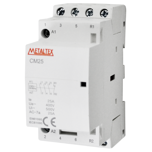Contactor Modular bobina 230VAC 25A Serie CM25 - 2 Polos - 2NA - SI