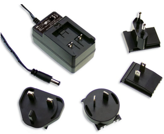 Fuente de poder mural industrial AC-DC conector P1J 12W GE12I - 5V