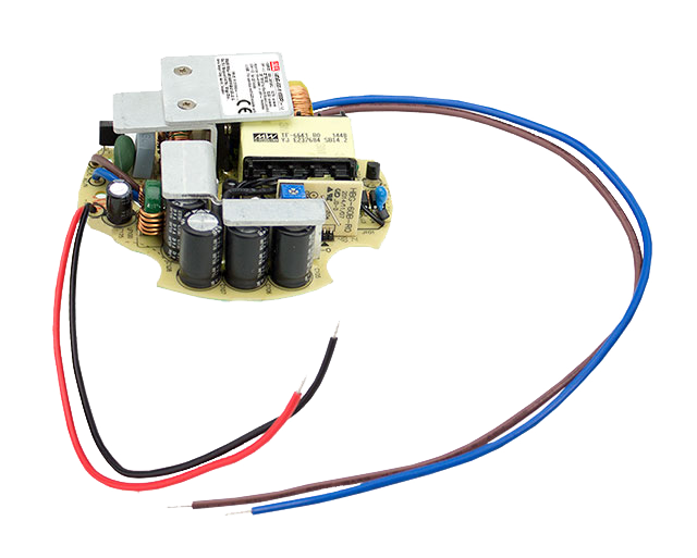 Driver LED carcasa circular open frame 60W HBG-60P - 2100mA (comúnmente usado)
