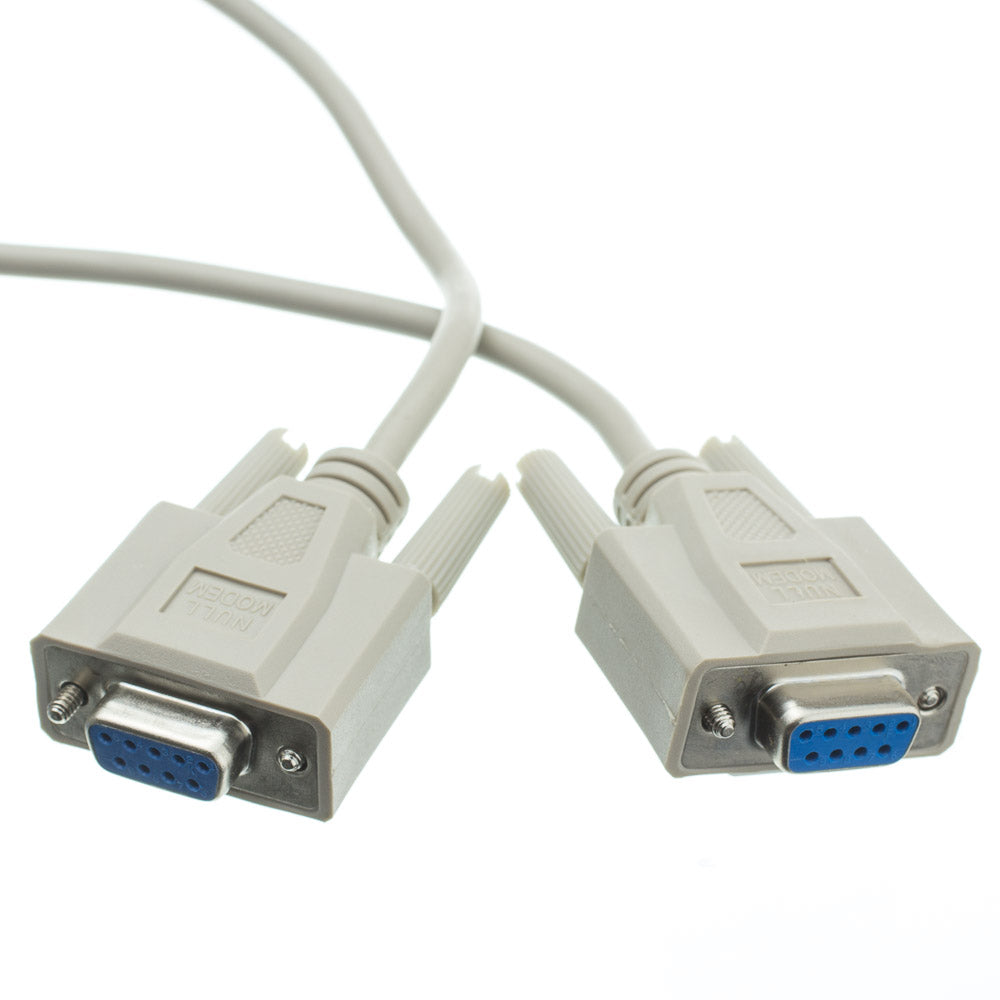 Cable Serial NULL MODEM DB9 HEMBRA / DB9 HEMBRA 1.8MT