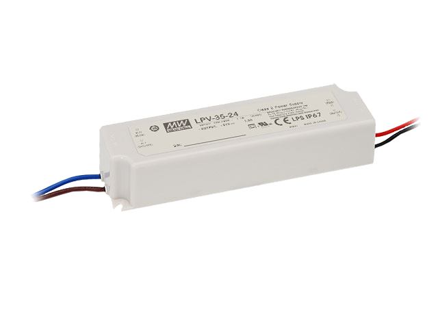 Driver LED plástico voltaje 35W LPV-35 - 12V
