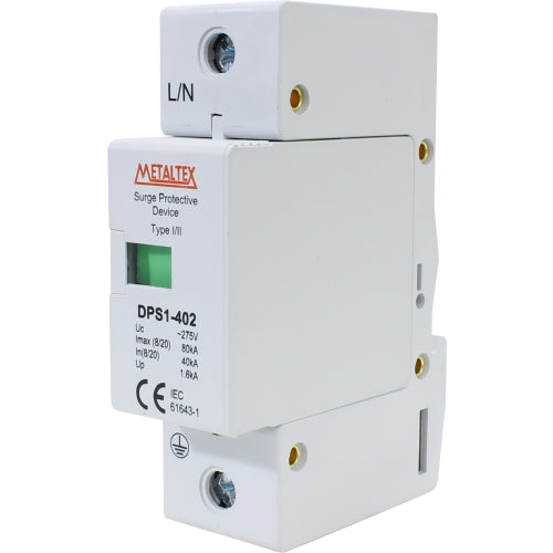 Dispositivo de protección contra sobre tensión unipolar 40KA Tipo I serie DPS1 - 275V