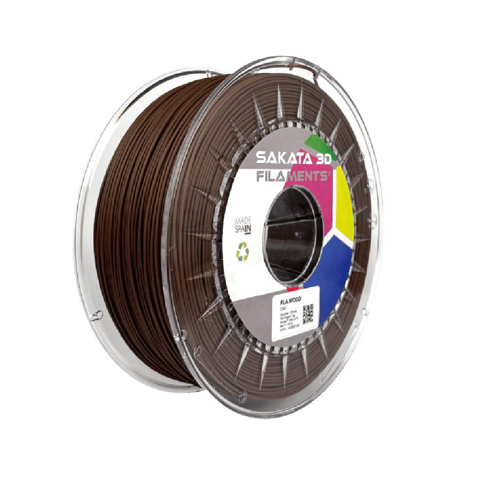 Material de Impresión PLA Acabado Texturizado Madera Tono Roble 1.75mm 450g – Sakata 3D