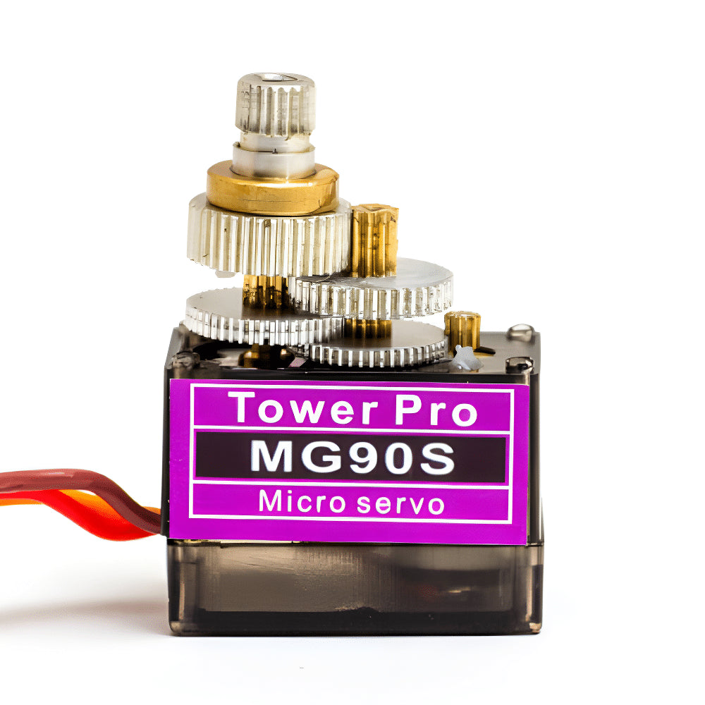 Servomotor en Miniatura MG90S – Transmisión de Engranajes Metálicos