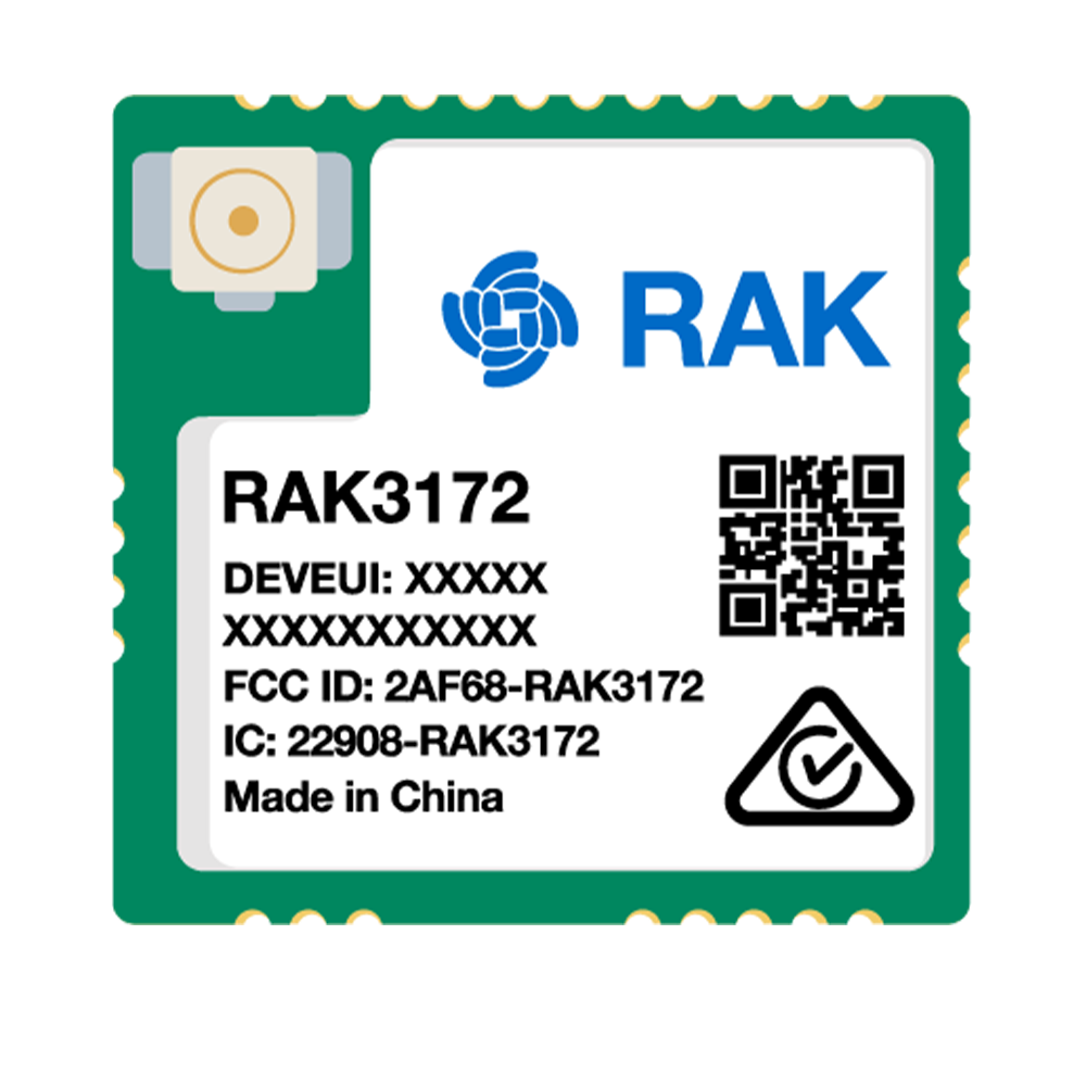 Módulo RAK3172 STM32WLE5 para LoRaWAN® - RAK3172-T / sin IPEX