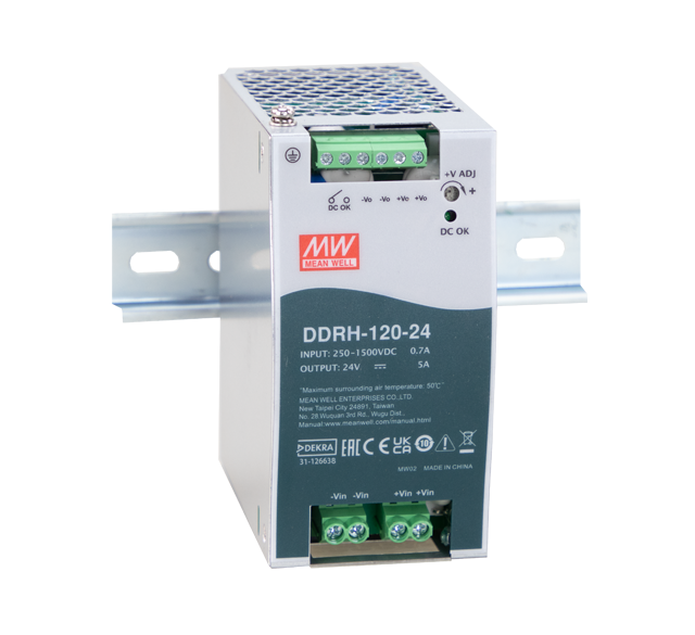 Conversor DC-DC entrada 250 a 1500VDC 120W DDRH-120 - 24V