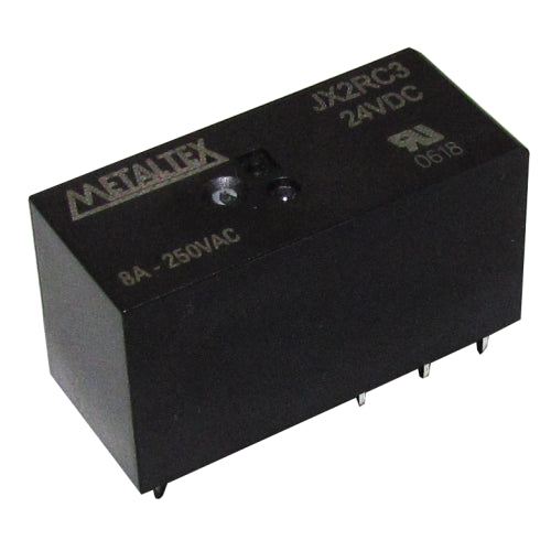 Relé industrial miniatura de potencia DPDT hasta 8A serie JX2 - 110VDC