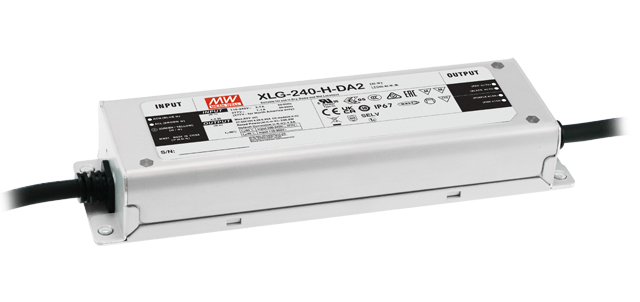Driver LED metal de potencia DALI-2 PFC 240W XLG-240-DA2 - 1400mA