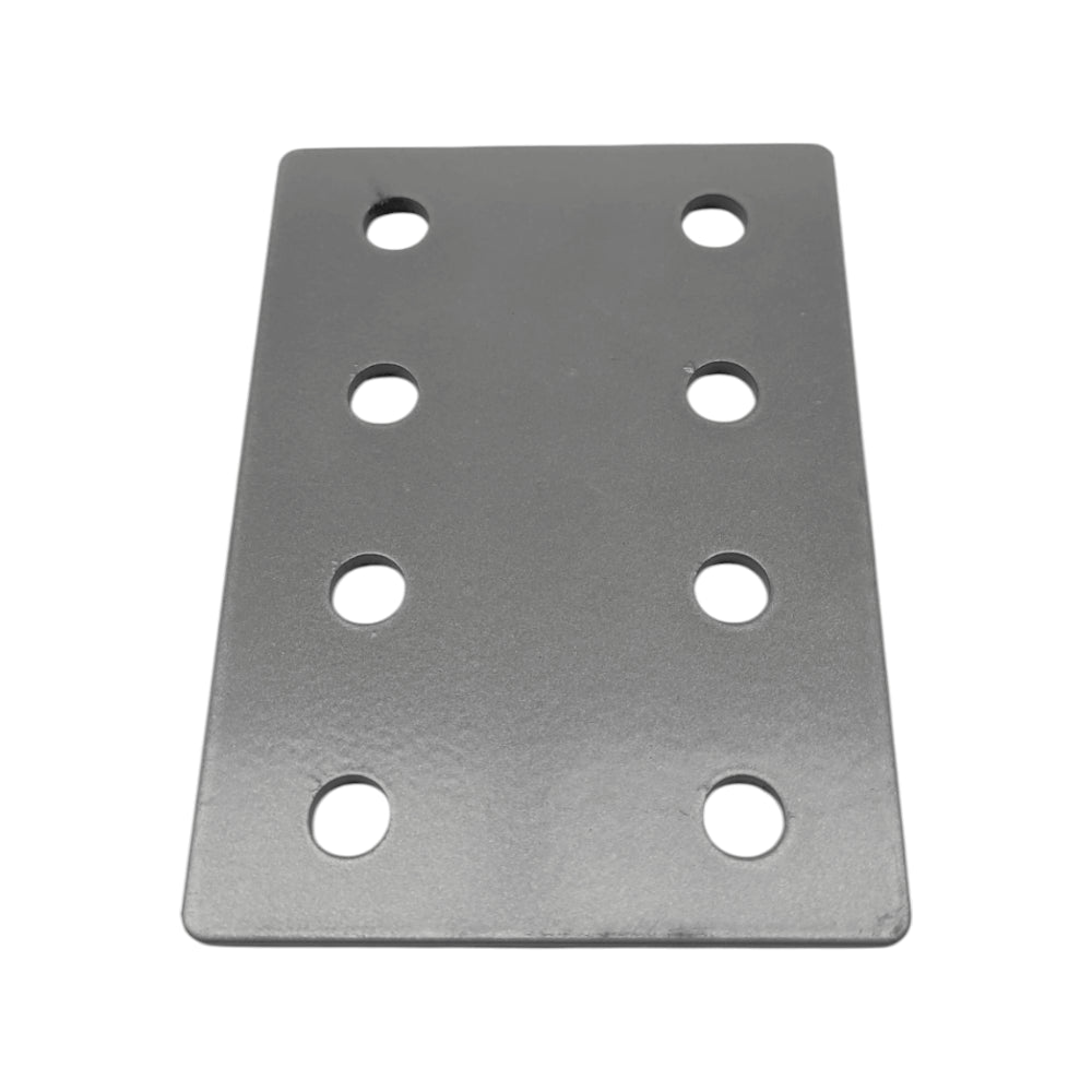 Placa Unión rectangular para perfil tslot 40x80 mm mate (pack 2und)