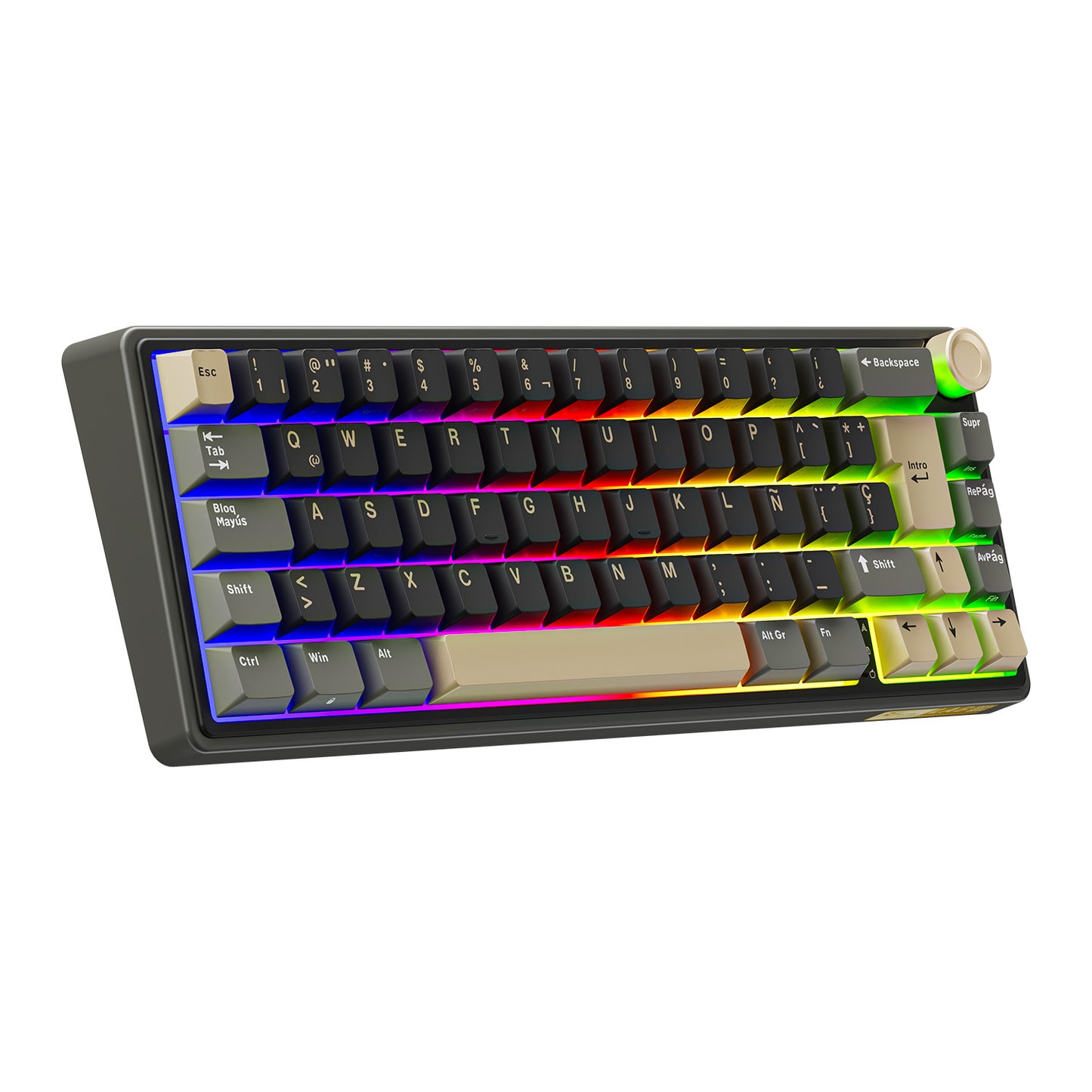 Teclado de Escritura RK R65 Phantom Distribución 65% Idioma Español Interruptor Marrón – Royal Kludge