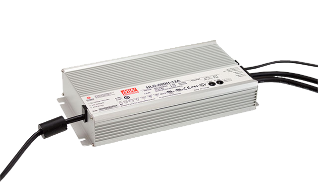 Fuente de Poder LED MEAN WELL HLG-600H-24B-OB 24V 600W IP67 Dimming 3 en 1 (Sin caja)