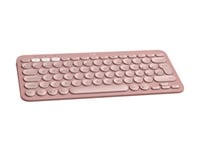 Logitech Teclado inalambrico Pebble Keys 2 K380s Rosado Esp