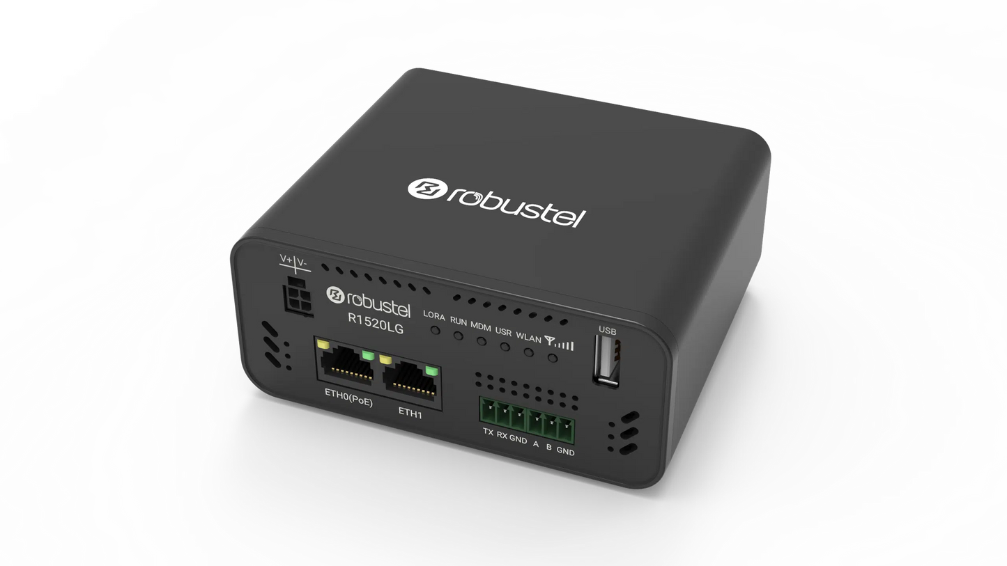 Router R1520LG LoraWAN 1xRS232,1xRS485,2xETH,1 x USB Type A,POE PD,WiFi&BLE - 4G LTE