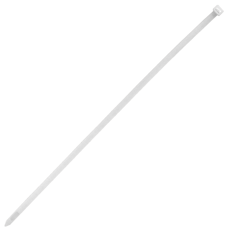 CV-74W. 50 unidades 400x7,2mm Blanca Sujetacables de Nylon 7.2x400mm