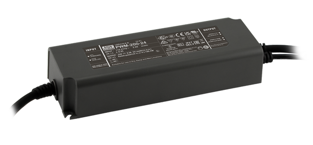 Driver LED plástico voltaje flicker IP67 PFC opción DALI DALI-2 200W PWM-200 - 24V - WZ1 - WiZ